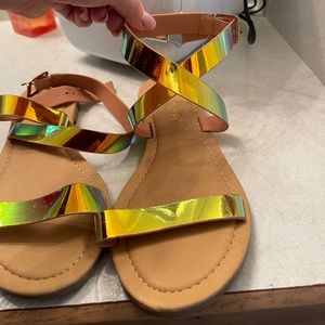 Sandals.
